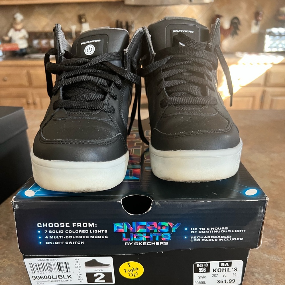 Skechers energy light up sneakers